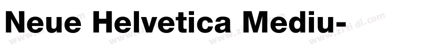 Neue Helvetica Mediu字体转换